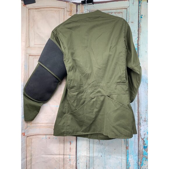 10X Shooters Jacket Size 44 Olive Green Fatigue Marksman Shooting Jacket - Picture 7 of 14